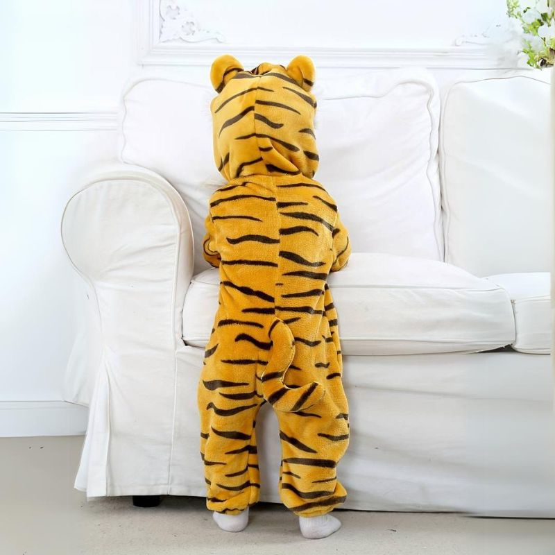 Toddler Jumpsuit Animal Theme Soft Cotton Hypoallergenic Fleece 5