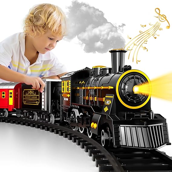 TrackMaster Pro | Electric Battery Train Set for Kids with Interactive Play Features 0