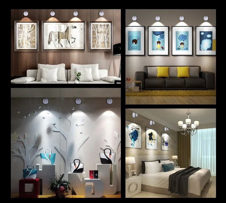 Wireless LED Spotlight – Dimmable Outdoor Spotlights with Remote Control for Versatile Indoor and Outdoor Use 2